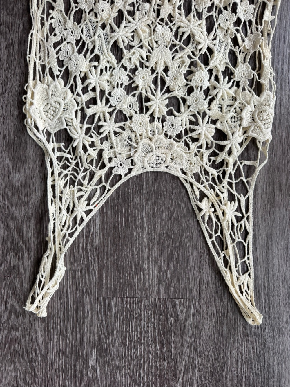 Free People White Lace Crochet Dress | Festival Wear Size M - Picture 4 of 6
